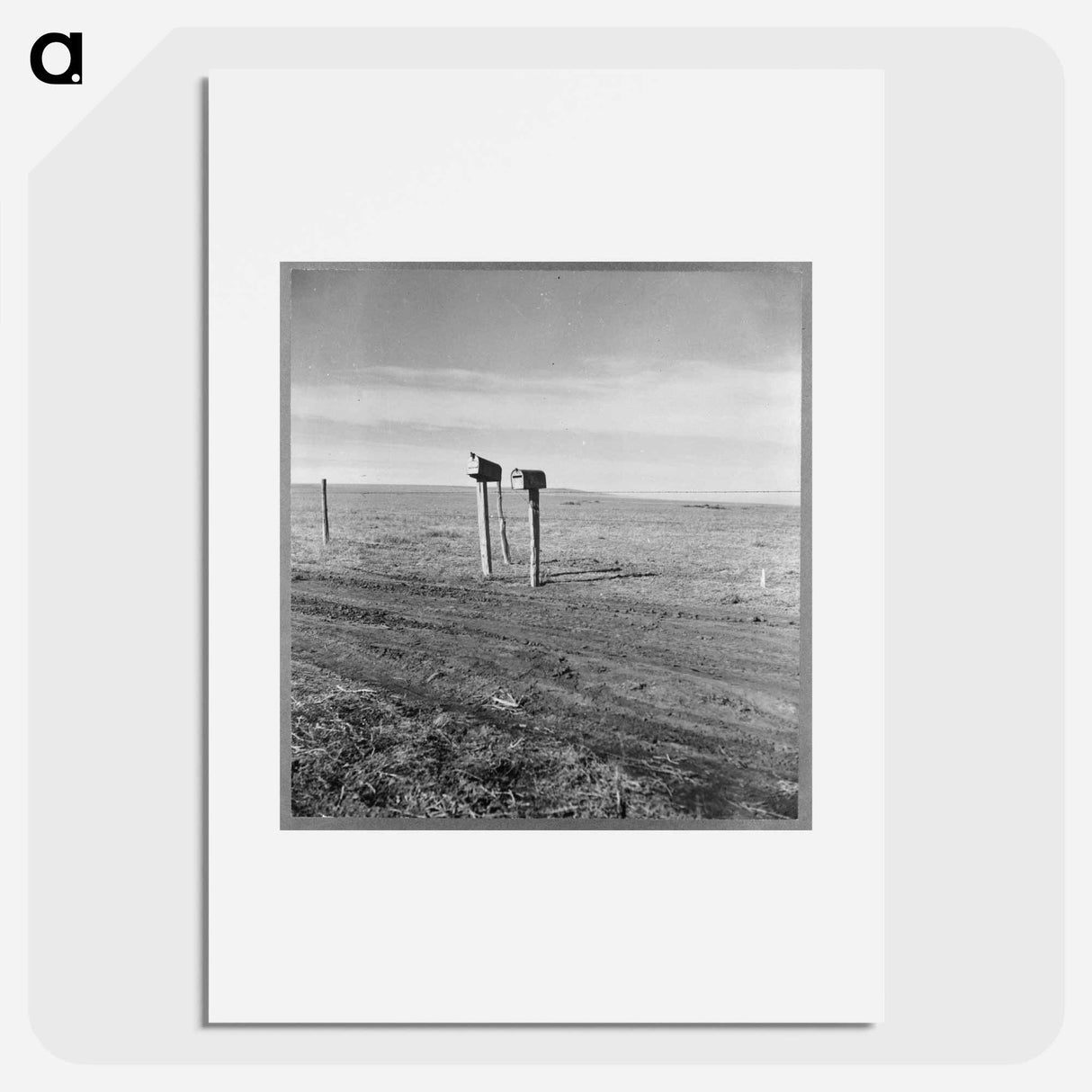 The rolling lands used for grazing near Mills, New Mexico - Dorothea Lange Poster.