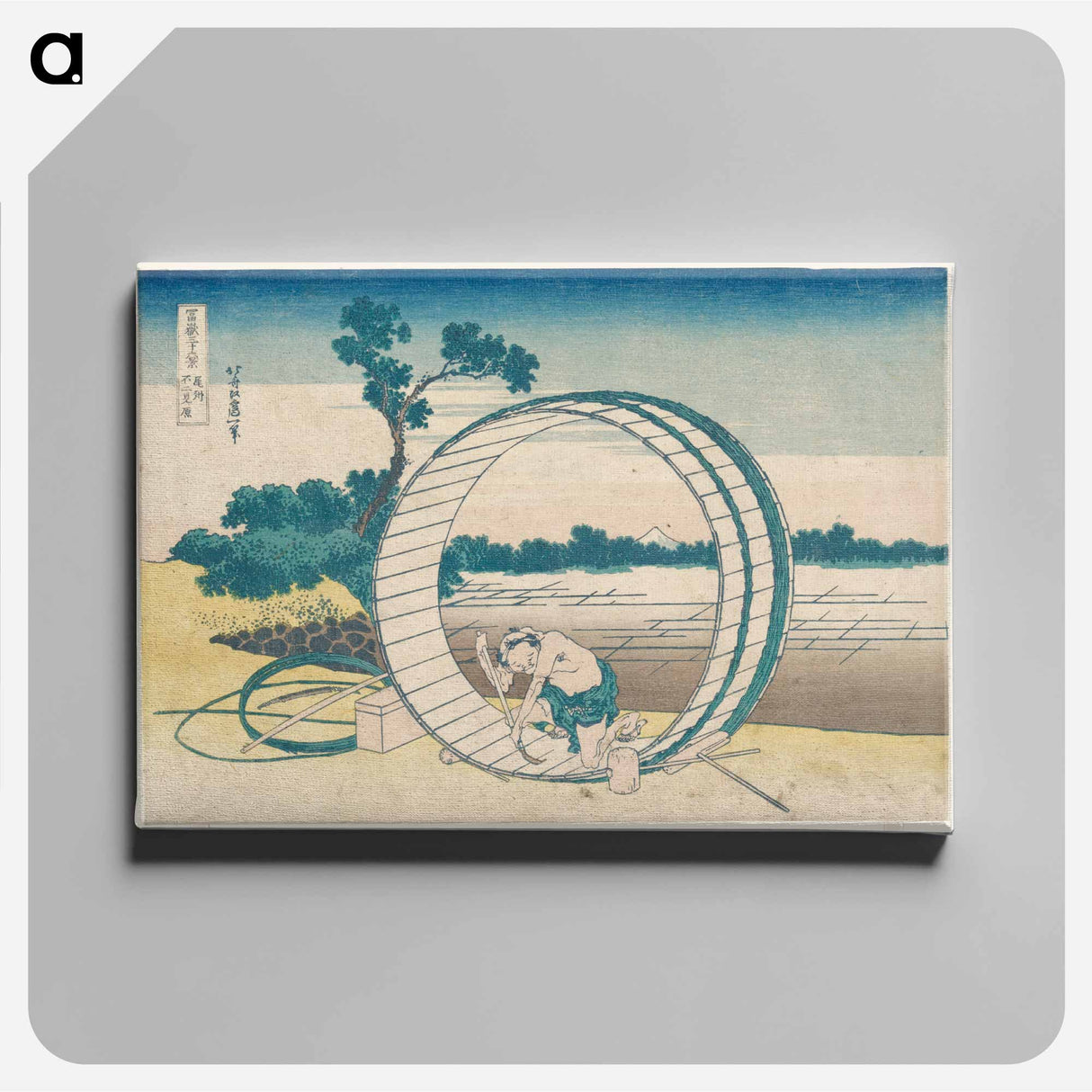 Fuji View Plain in Owari Province - Katsushika Hokusai Canvas.