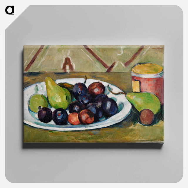 アートパネル-Plate with Fruit and Pot of Preserves
 - バーンズ・コレクション Canvas.