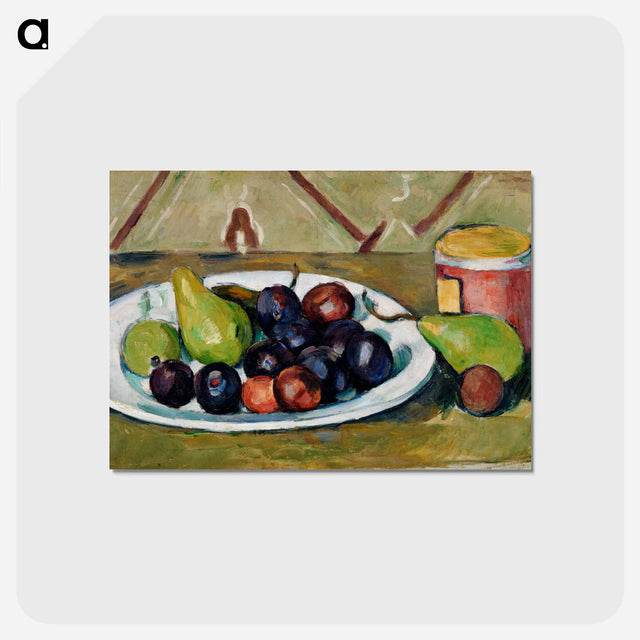 アートポストカード-Plate with Fruit and Pot of Preserves
 - バーンズ・コレクション Postcard.