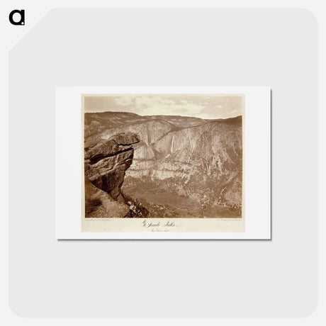 アートポストカード-Yo-Semite Falls from Glacier Point
 - エドワード マイブリッジ Postcard.