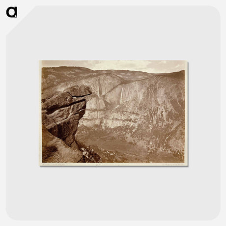 アートポストカード-Yo-Semite Falls from Glacier Point
 - エドワード マイブリッジ Postcard.