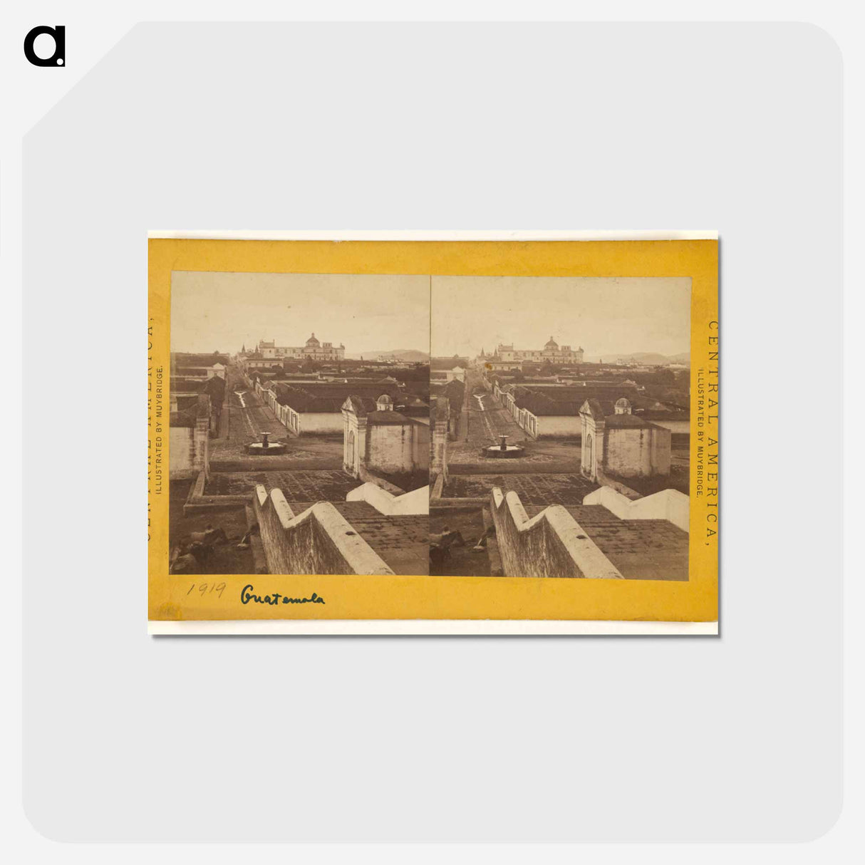 アートポストカード-Guatemala, from Church of Calvario
 - エドワード マイブリッジ Postcard.