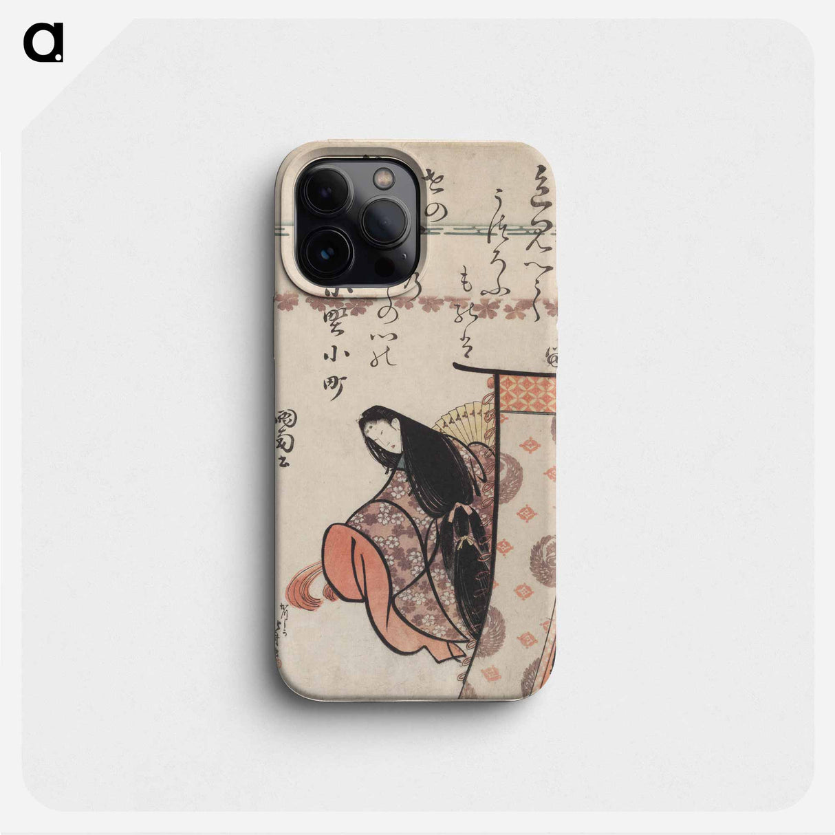 Hokusai's Poetess Ono no Komachi - Katsushika Hokusai Phone Case.