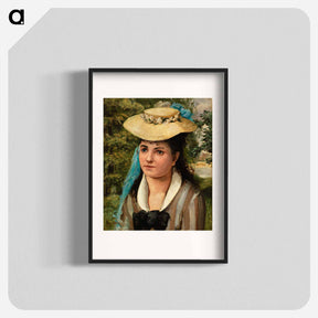 アートポスター-Lise in a Straw Hat
 - バーンズ・コレクション Poster.