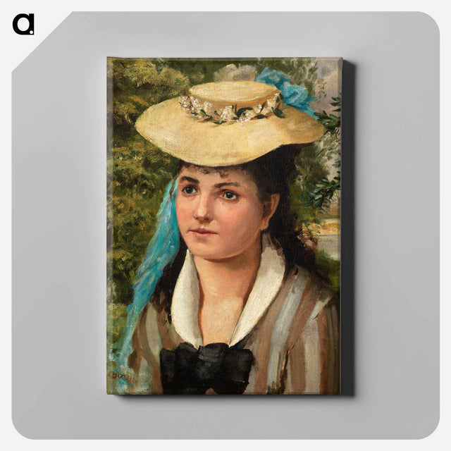 アートパネル-Lise in a Straw Hat
 - バーンズ・コレクション Canvas.