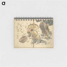 アートメモ帳-Picture Book with Mixed Verses on Jōruri (Puppet Theater) - 葛飾 北斎 Memo.