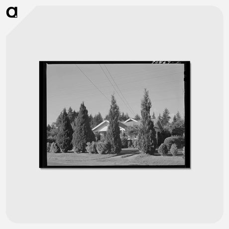 アートポストカード-Suburban Portland House
 - ラッセル リー Postcard.
