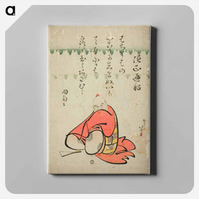 アートパネル-Hokusai's Poet Sōjō Henjō - 葛飾 北斎 Canvas.