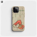 Hokusai's Poet Sōjō Henjō - Katsushika Hokusai Phone Case.