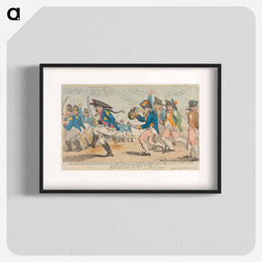 アートポスター-The New Prussian Exercise, Or - The Allied Armies Distressed in their Rears with a Hint at the Convenience of Sans Culottes
 - イェール大学アートギャラリー Poster.