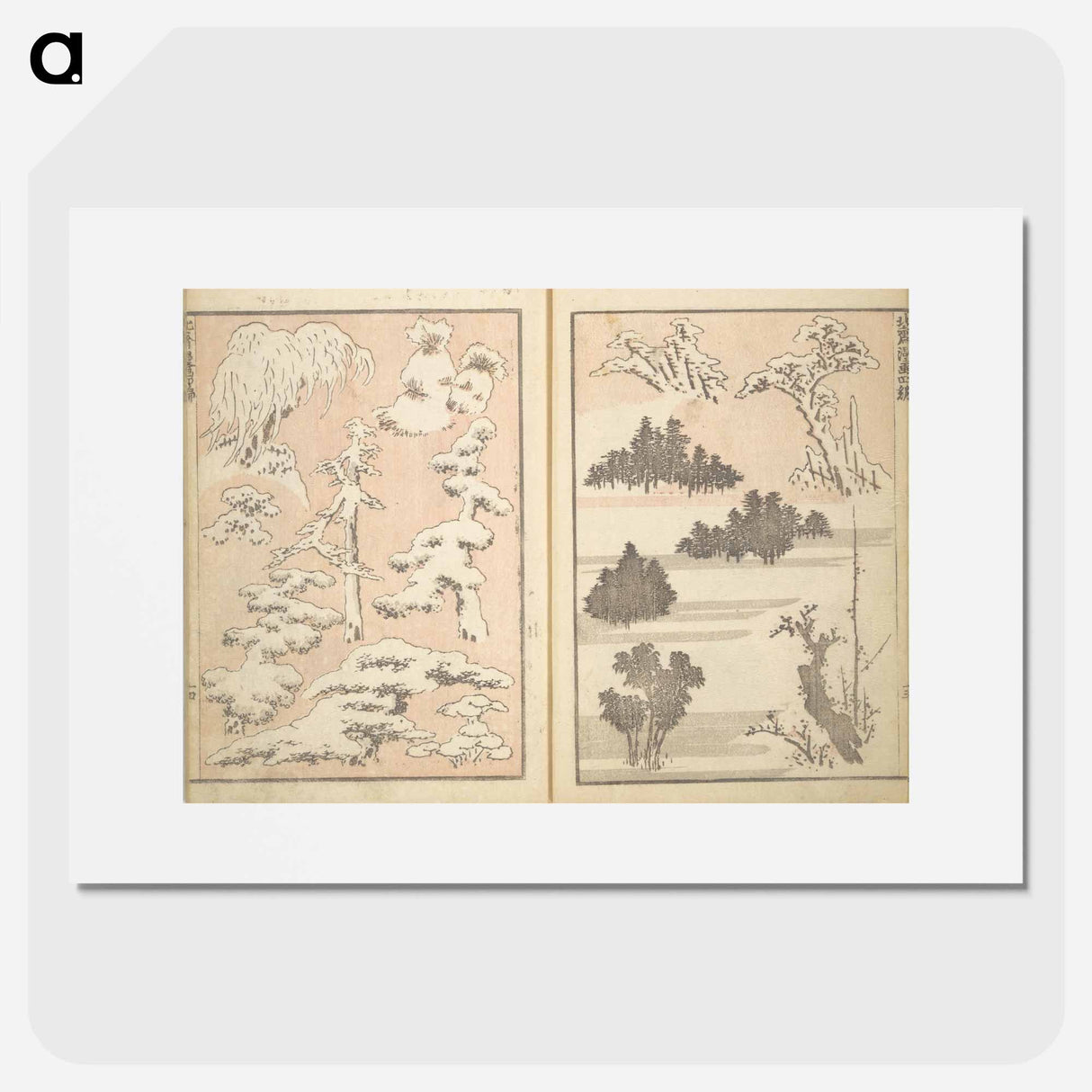 Picture Album Transmitting the Spirit: The Hokusai Drawing Style by Katsushika Hokusai - 葛飾 北斎 Poster.