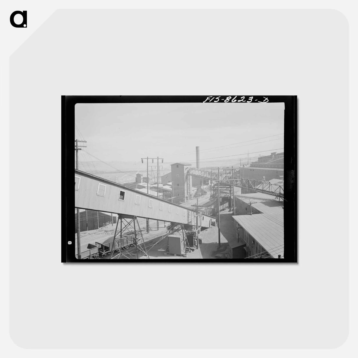 アートポストカード-Anaconda Smelter
 - ラッセル リー Postcard.