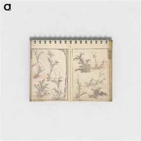 アートメモ帳-Random sketches by Hokusai volumes 1 to 11 - 葛飾 北斎 Memo.