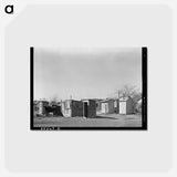 アートポストカード-Mexican Section Outbuildings
 - ラッセル リー Postcard.