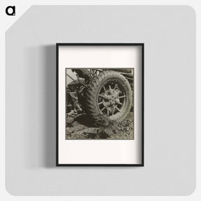 アートポスター-The tractor is driving cotton workers off the land. - ドロテア ラング Poster.