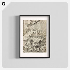 アートポスター-Hokusai's Pages from the New Illustrated Edition of 'Tales of the Water Margin' - 葛飾 北斎 Poster.