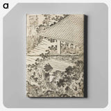 Hokusai's Pages from the New Illustrated Edition of 'Tales of the Water Margin' - Katsushika Hokusai Canvas.