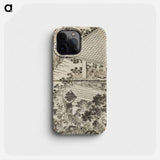 Hokusai's Pages from the New Illustrated Edition of 'Tales of the Water Margin' - 葛飾 北斎 Phone Case.