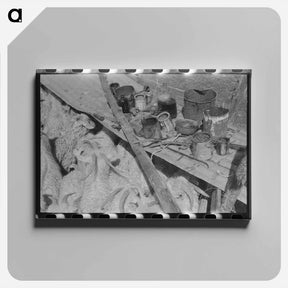 アートパネル-Battery of Pea Shellers
 - ラッセル リー Canvas.