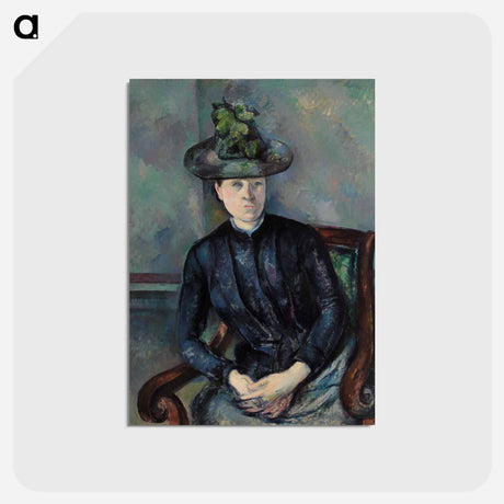 アートポストカード-Madame Cézanne with Green Hat
 - バーンズ・コレクション Postcard.