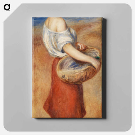 アートパネル-Girl with Basket of Fish
 - バーンズ・コレクション Canvas.