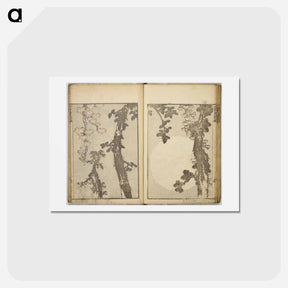 アートポストカード-Random sketches by Hokusai volumes 1 to 11 - 葛飾 北斎 Postcard.