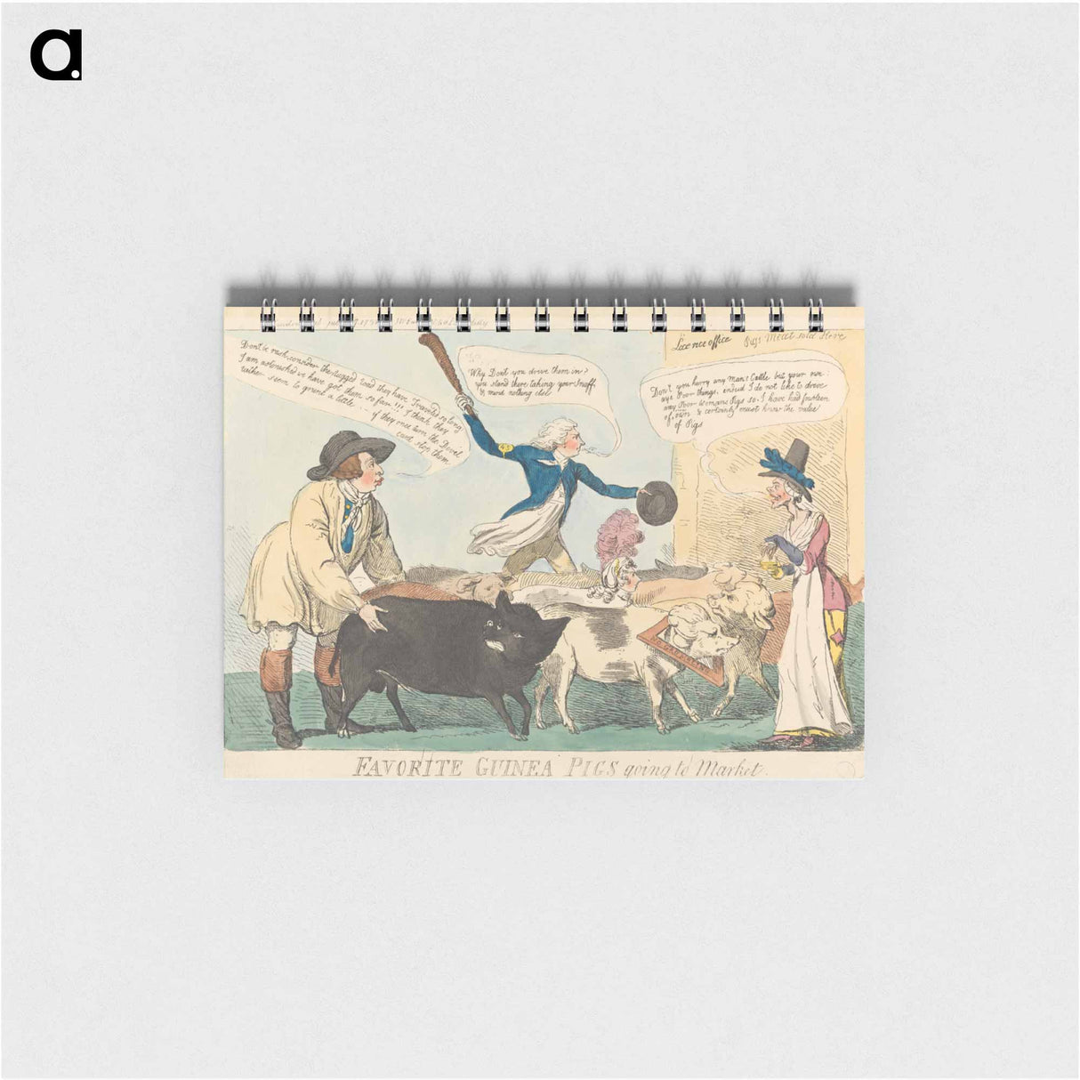アートメモ帳-Favorite Guinea Pigs Going to Market
 - イェール大学アートギャラリー Memo.