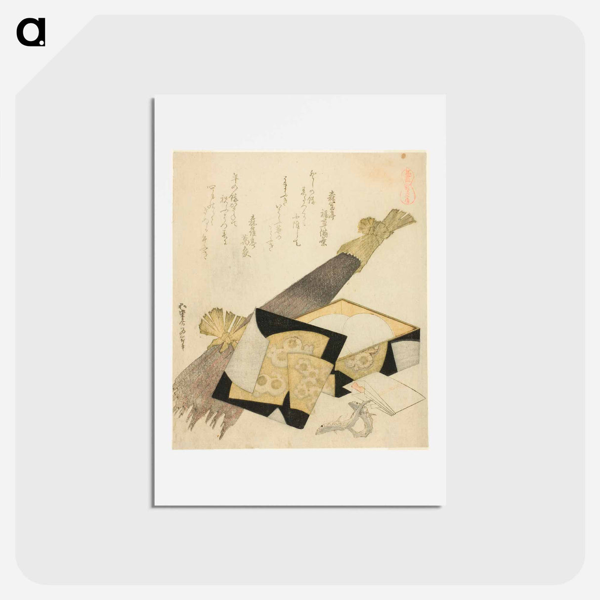 アートポストカード-Hokusai's Burdock Root - 葛飾 北斎 Postcard.