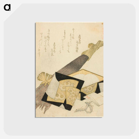 アートポストカード-Hokusai's Burdock Root - 葛飾 北斎 Postcard.