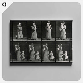 アートパネル-Mother and Children
 - エドワード マイブリッジ Canvas.