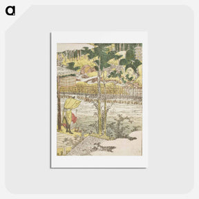 アートポストカード-Ōji Ebiya - 葛飾 北斎 Postcard.