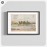 Mimeguri Shrine - Katsushika Hokusai Poster.