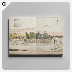 アートパネル-Mimeguri Shrine - 葛飾 北斎 Canvas.