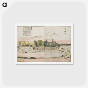 アートポストカード-Mimeguri Shrine - 葛飾 北斎 Postcard.