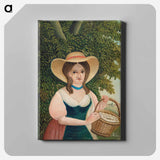 アートパネル-Woman with Basket of Eggs
 - バーンズ・コレクション Canvas.