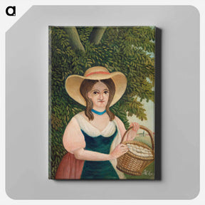 アートパネル-Woman with Basket of Eggs
 - バーンズ・コレクション Canvas.
