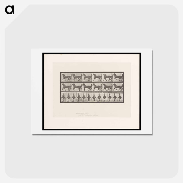 アートポストカード-Sulky Driver
 - エドワード マイブリッジ Postcard.