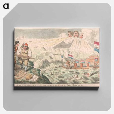 アートパネル-The Raft in Danger of the Republican Disappointed
 - イェール大学アートギャラリー Canvas.