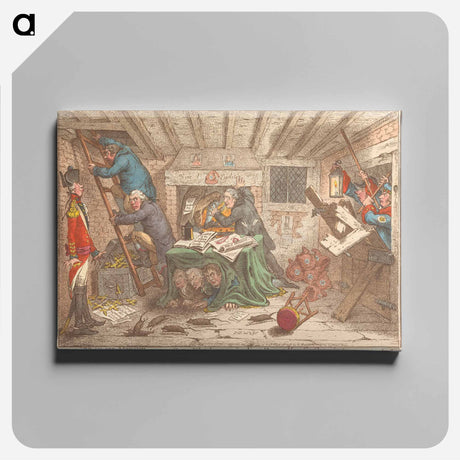 アートパネル-Search-Night;- or - State-Watchmen, Mistaking Honest-Men for Conspirators - Vide, State Arrests
 - イェール大学アートギャラリー Canvas.