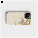 A comparison of Genroku poems and shells - 葛飾 北斎 Phone Case.