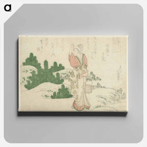 アートパネル-A comparison of Genroku poems and shells - 葛飾 北斎 Canvas.