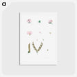 アートポストカード-Butterfly pea flower parts - ピエール ジョゼフ ルドゥーテ Postcard.