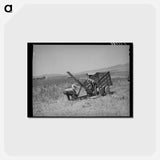 アートポストカード-Unloading the FSA Ditcher
 - ラッセル リー Postcard.