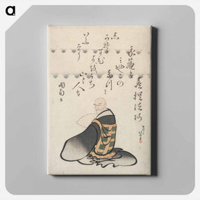 アートパネル-Hokusai's Six Poetic Immortals - 葛飾 北斎 Canvas.