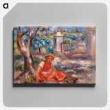アートパネル-Girl at the Foot of a Tree
 - バーンズ・コレクション Canvas.
