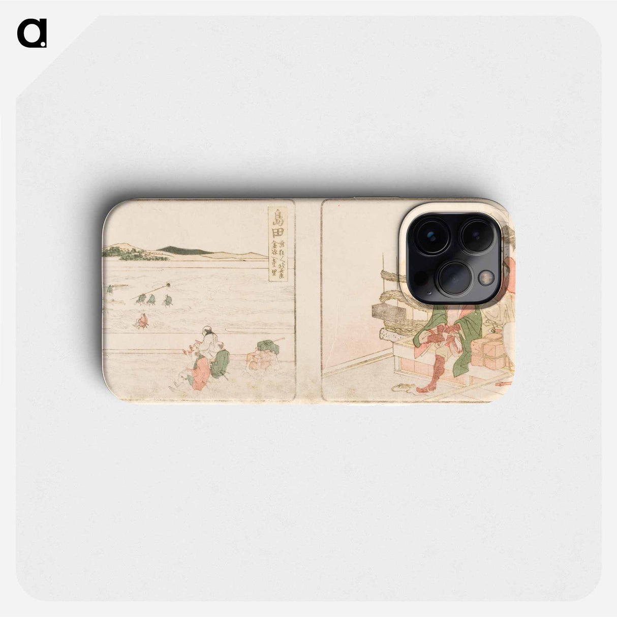 Okabe; Shimada - Katsushika Hokusai Phone Case.