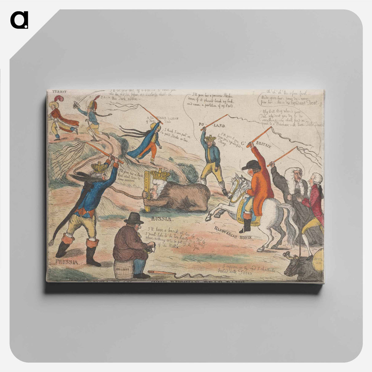 アートパネル-Boys' Play, or, the Russian Bear Bait
 - イェール大学アートギャラリー Canvas.