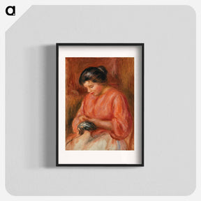 アートポスター-Girl Darning
 - バーンズ・コレクション Poster.