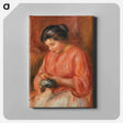 アートパネル-Girl Darning
 - バーンズ・コレクション Canvas.